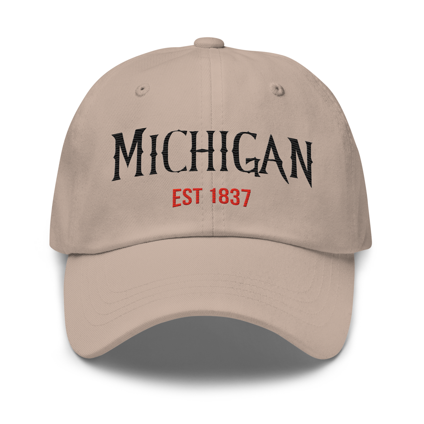 'Michigan EST 1837' Dad Hat (Spooky Teen Drama Parody)