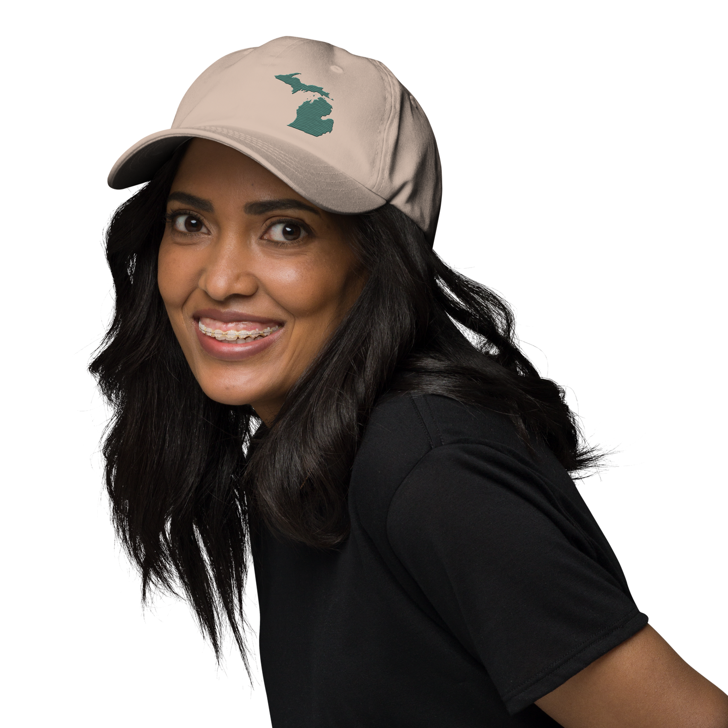 Michigan Dad Hat | Copper Green Outline