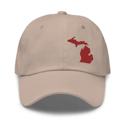 Michigan Dad Hat | Thimbleberry Red Outline