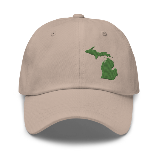Michigan Dad Hat | Pine Green Outline