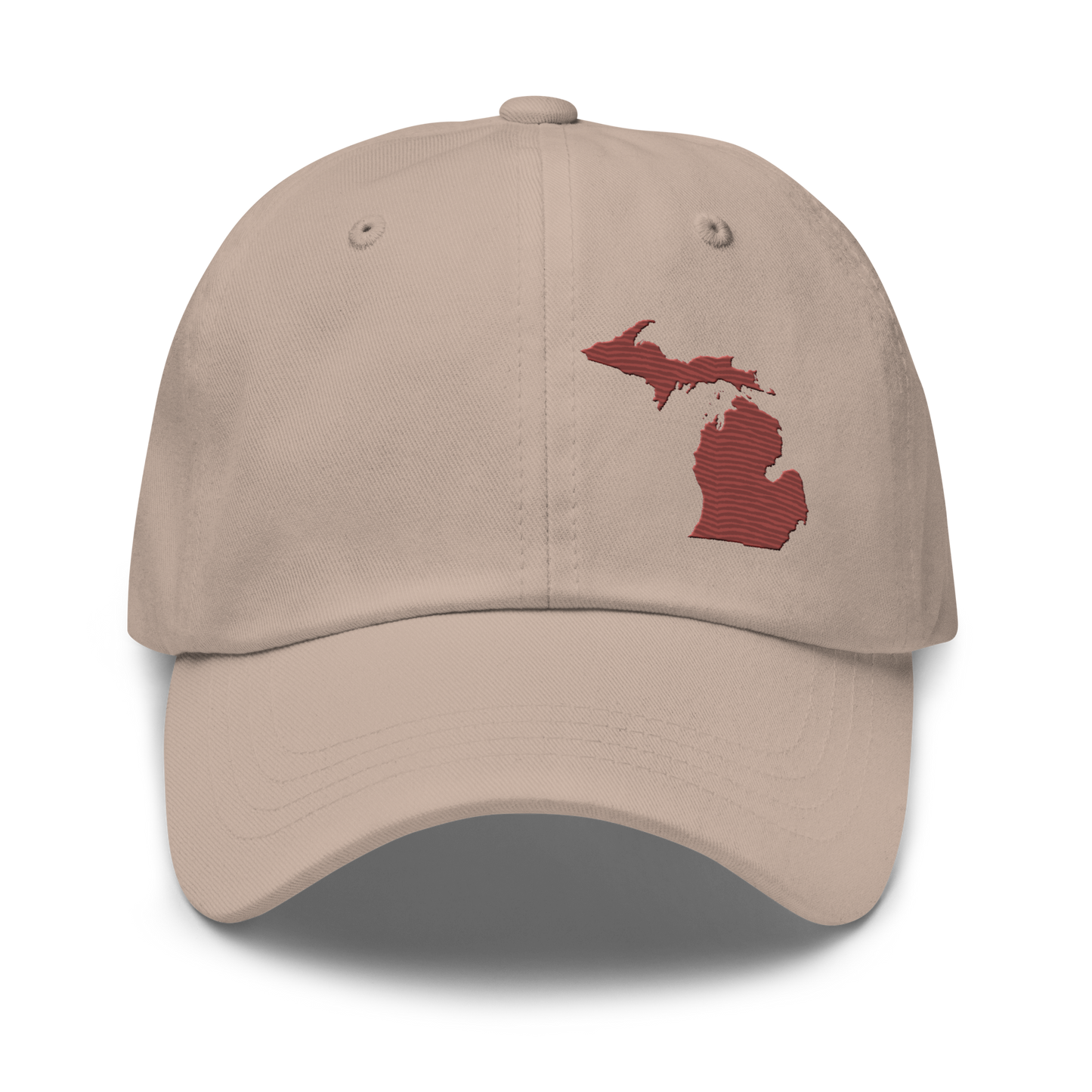 Michigan Dad Hat | Ore Dock Red Outline