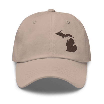 Michigan Dad Hat | Hickory Brown Outline