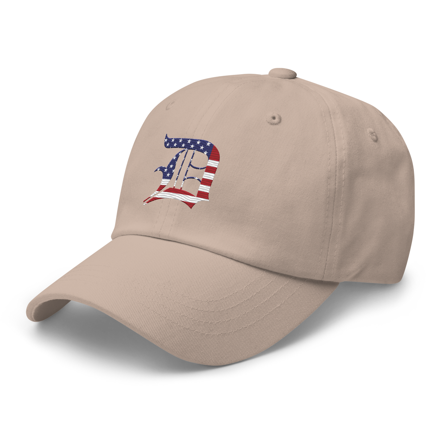 Detroit 'Old English D' Dad Hat (Patriotic Edition)