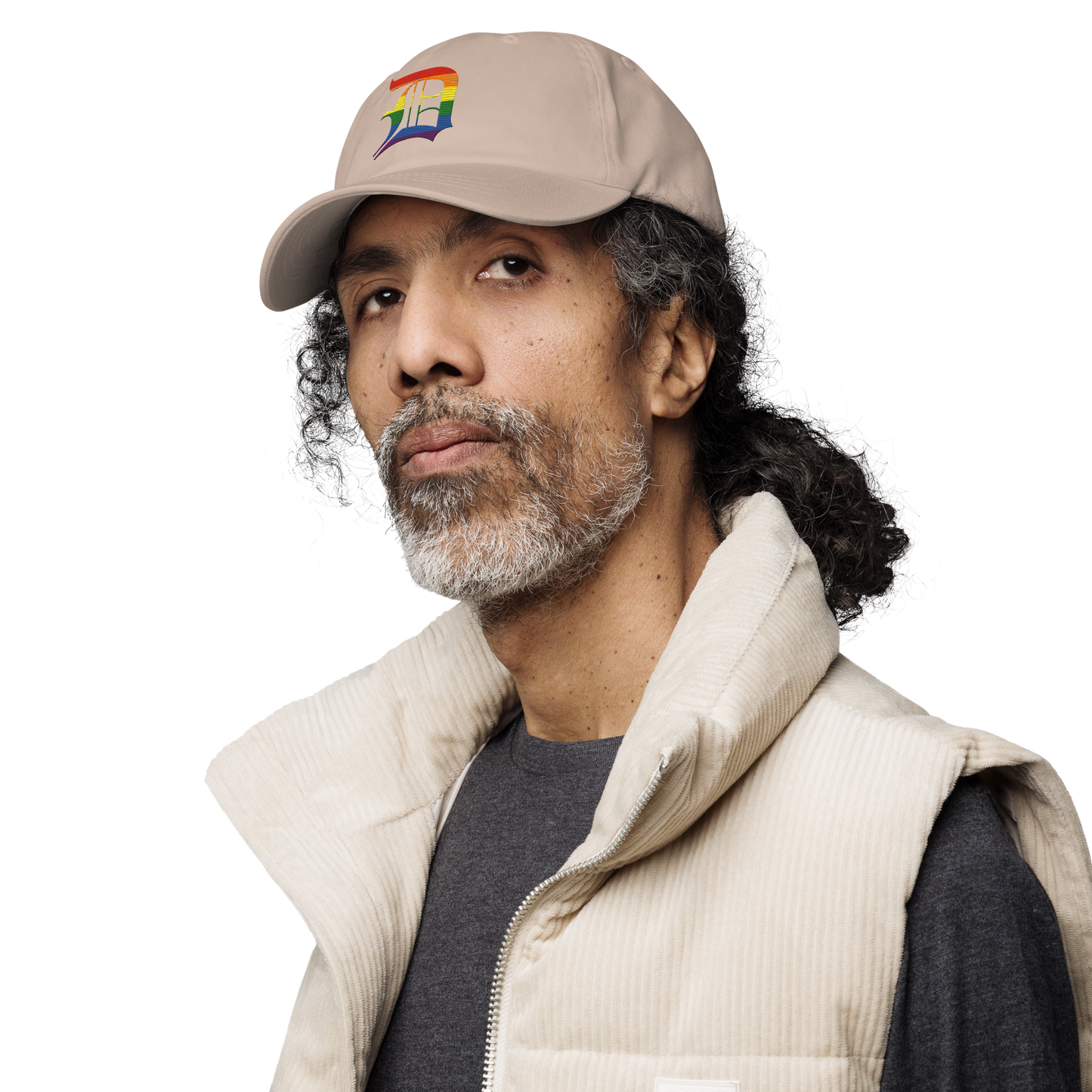 Detroit 'Old English D' Dad Hat (Rainbow Pride Edition)