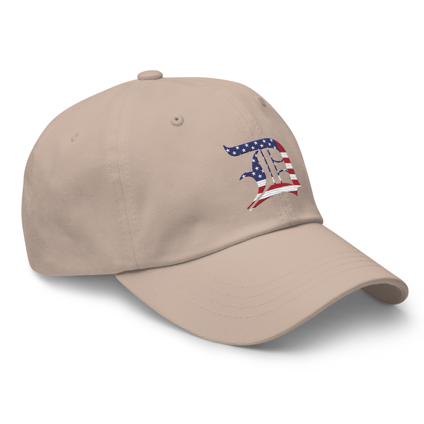 Detroit 'Old English D' Dad Hat (Patriotic Edition)