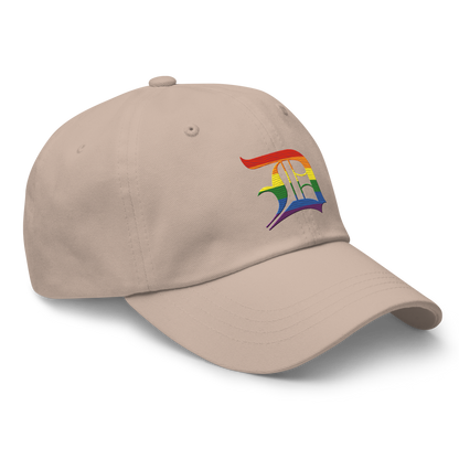 Detroit 'Old English D' Dad Hat (Rainbow Pride Edition)