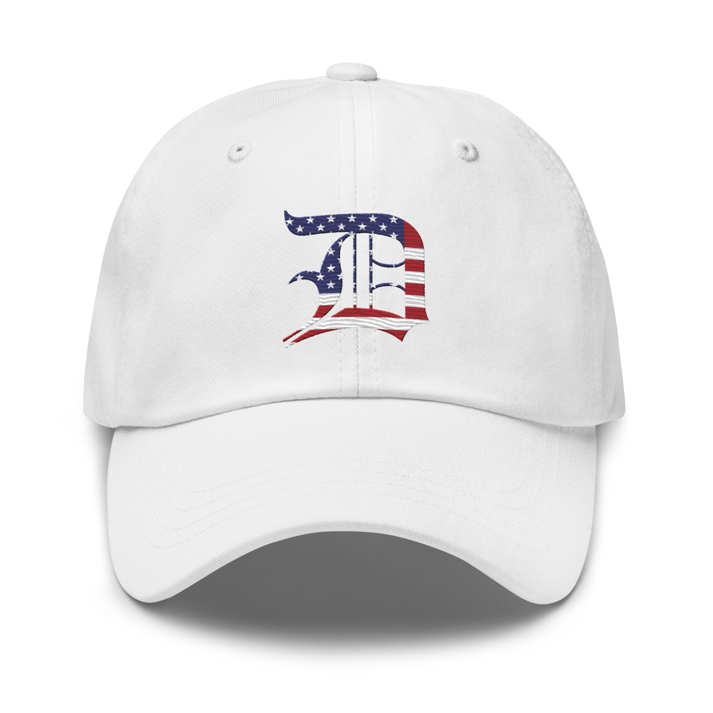 Detroit 'Old English D' Dad Hat (Patriotic Edition)