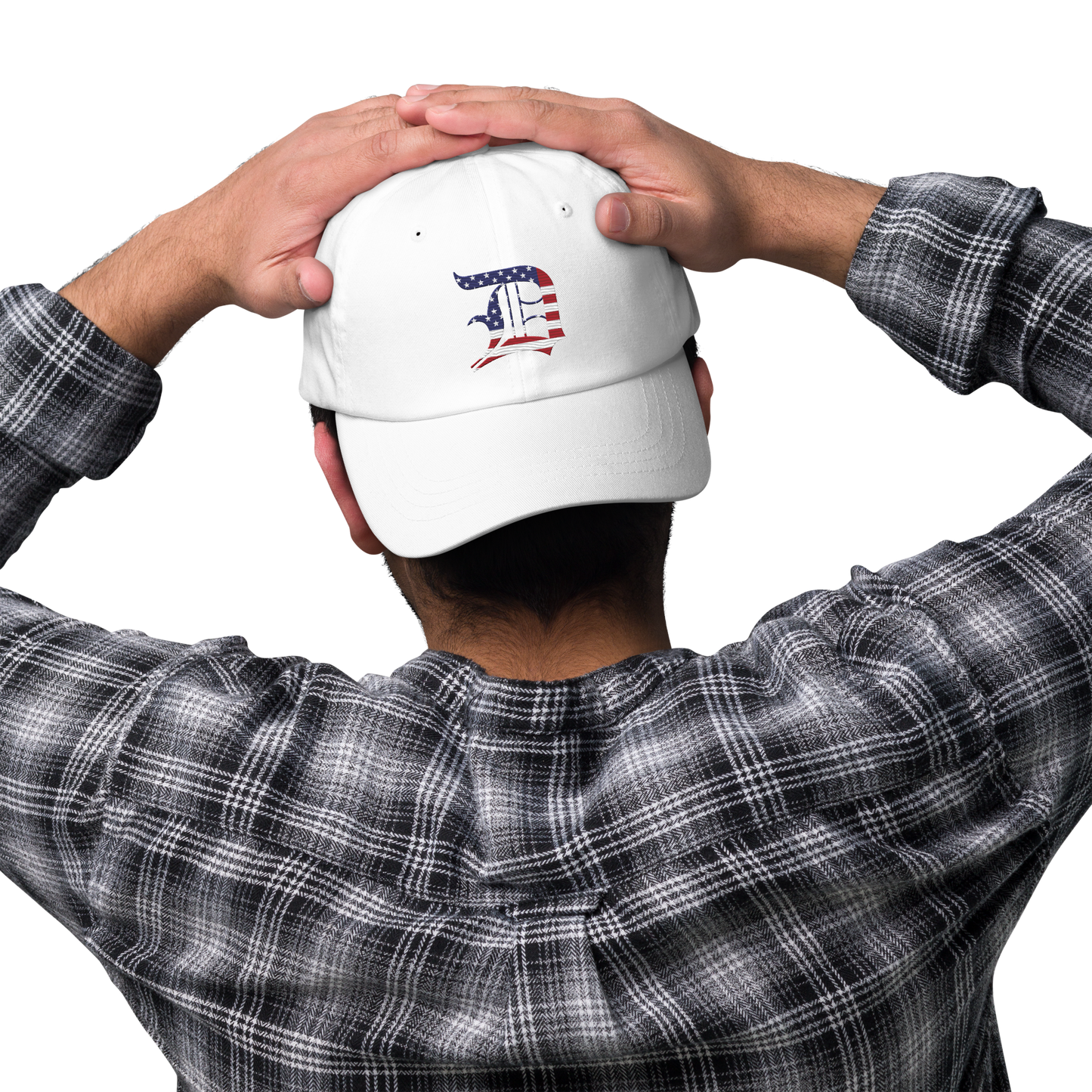 Detroit 'Old English D' Dad Hat (Patriotic Edition)