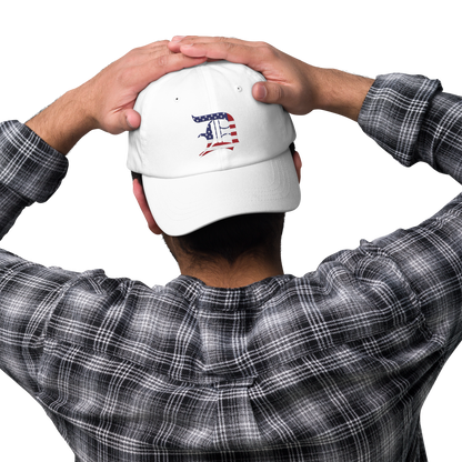 Detroit 'Old English D' Dad Hat (Patriotic Edition)