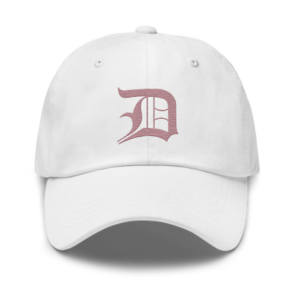 Detroit 'Old English D' Dad Hat (Cherry Blossom Pink)