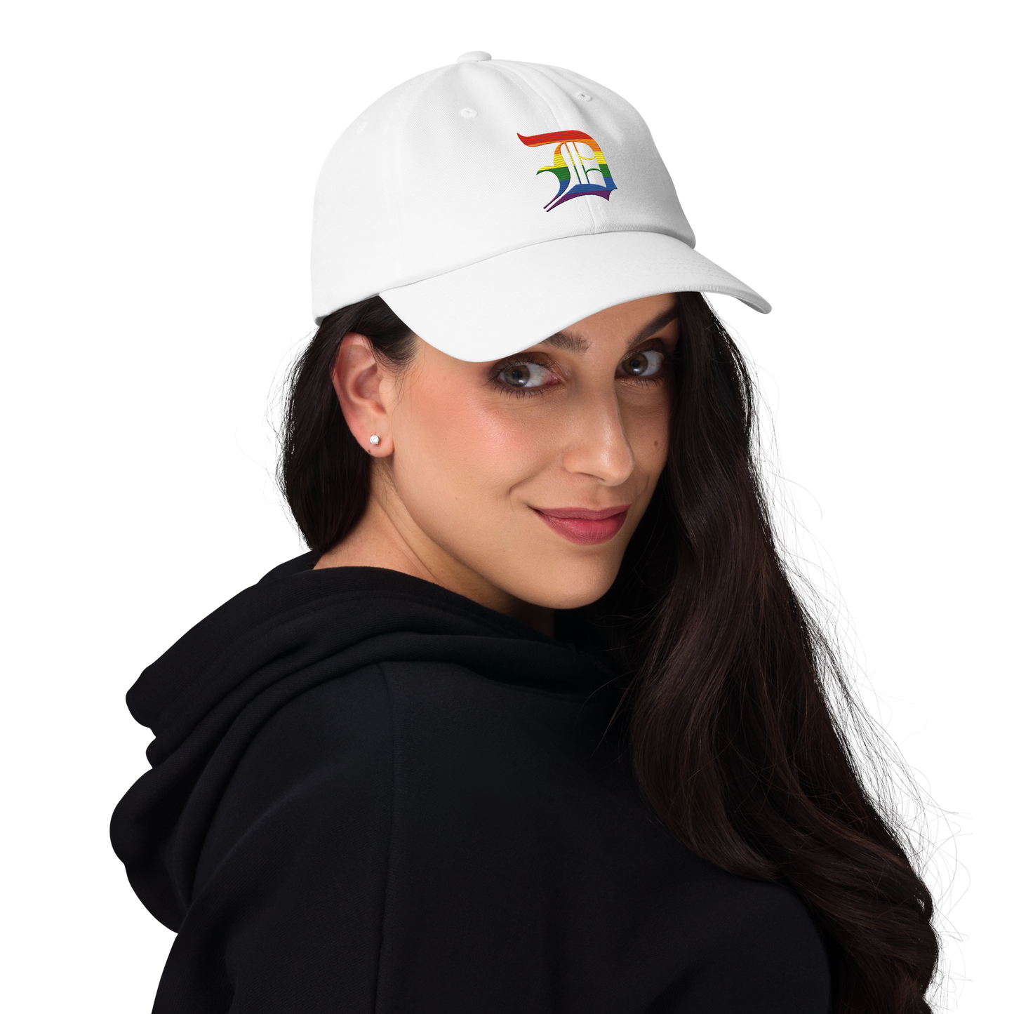 Detroit 'Old English D' Dad Hat (Rainbow Pride Edition)