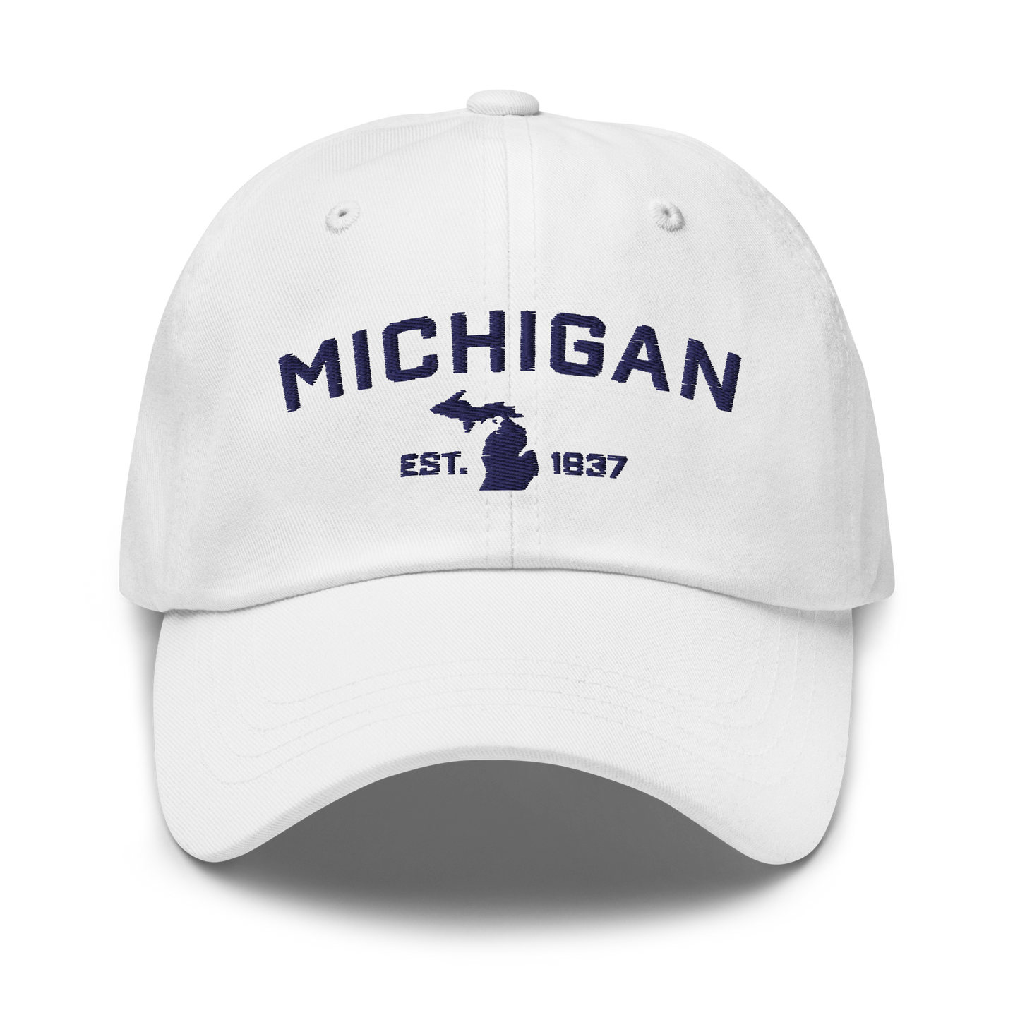 'Michigan EST 1837' Dad Hat (Athletic Font)