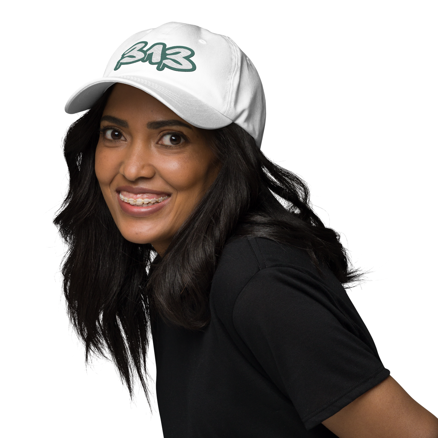 Detroit '313' Dad Hat (Copper Green Tag Font)