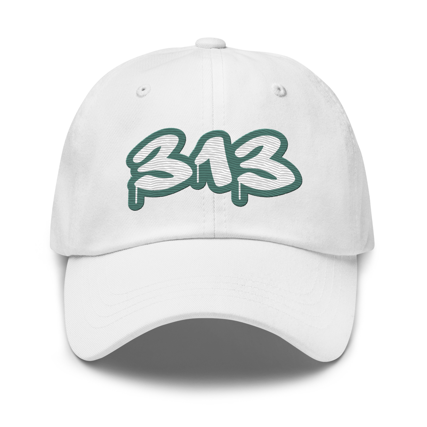 Detroit '313' Dad Hat (Copper Green Tag Font)