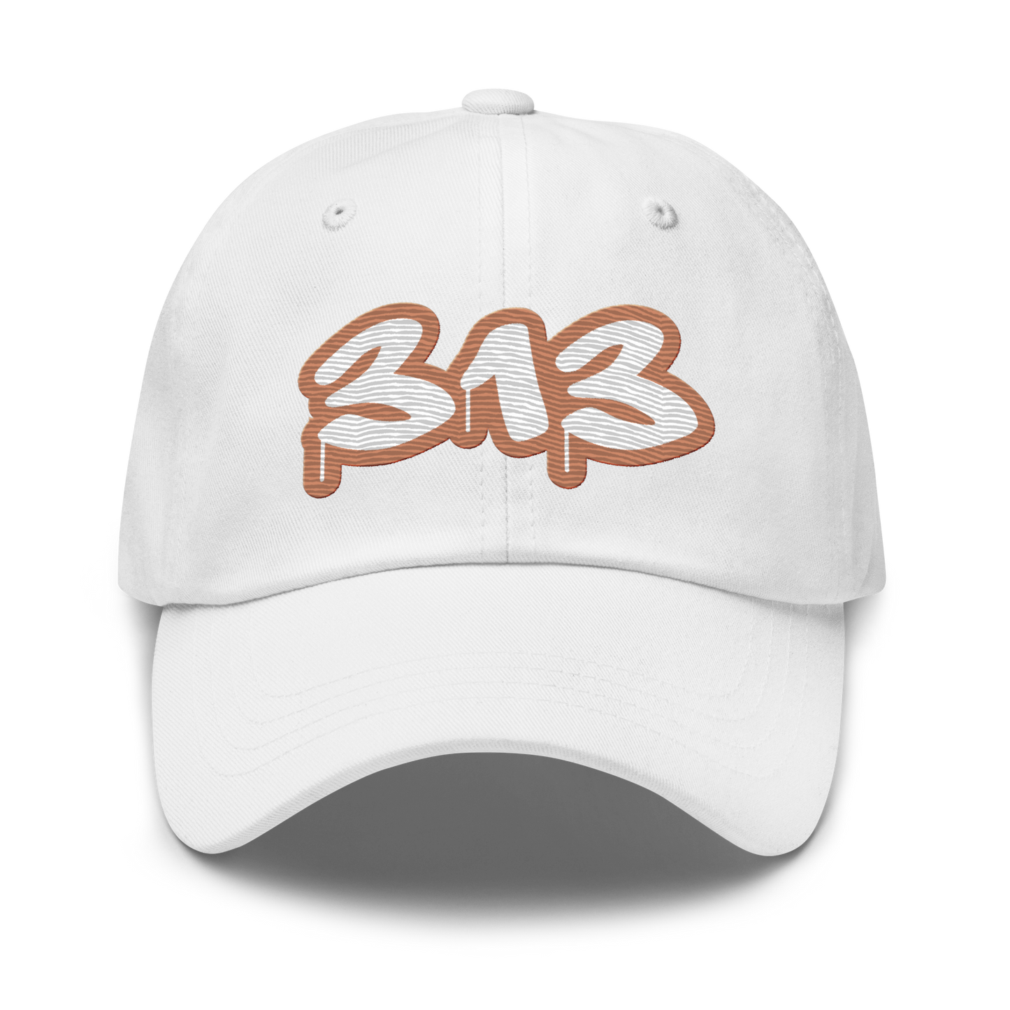 Detroit '313' Dad Hat (Copper Tag Font)