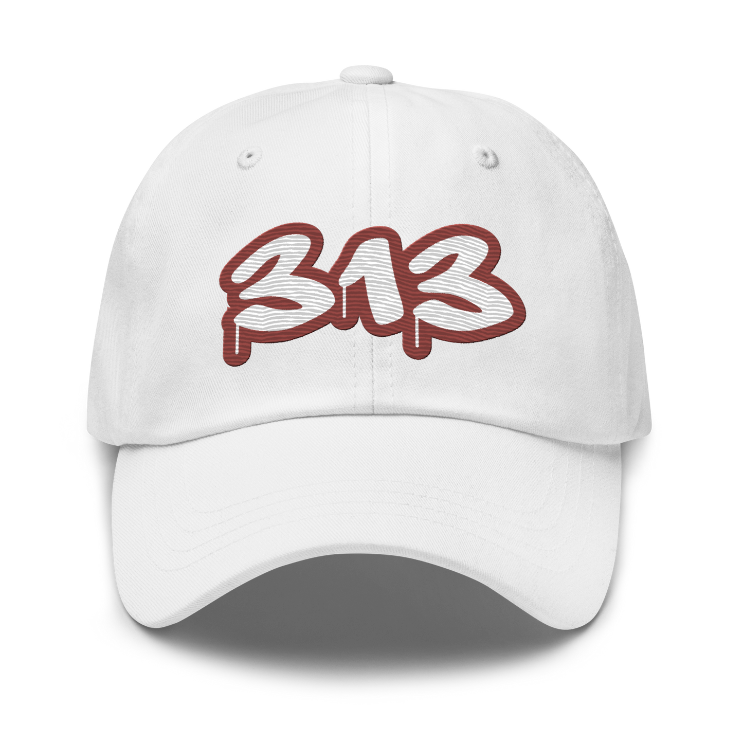 Detroit '313' Dad Hat (Ore Dock Red Tag Font)