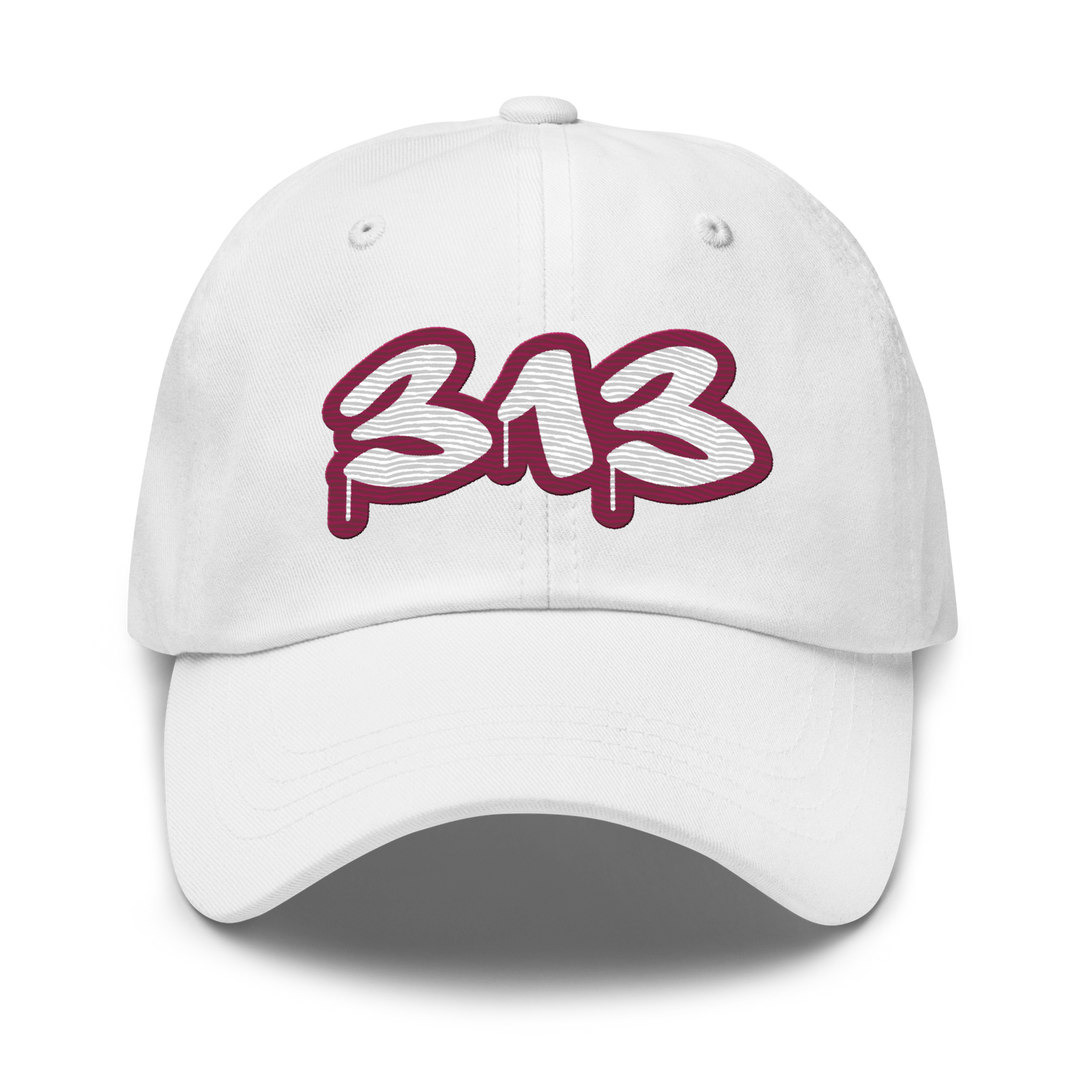 Detroit '313' Dad Hat (Ruby Red Tag Font)