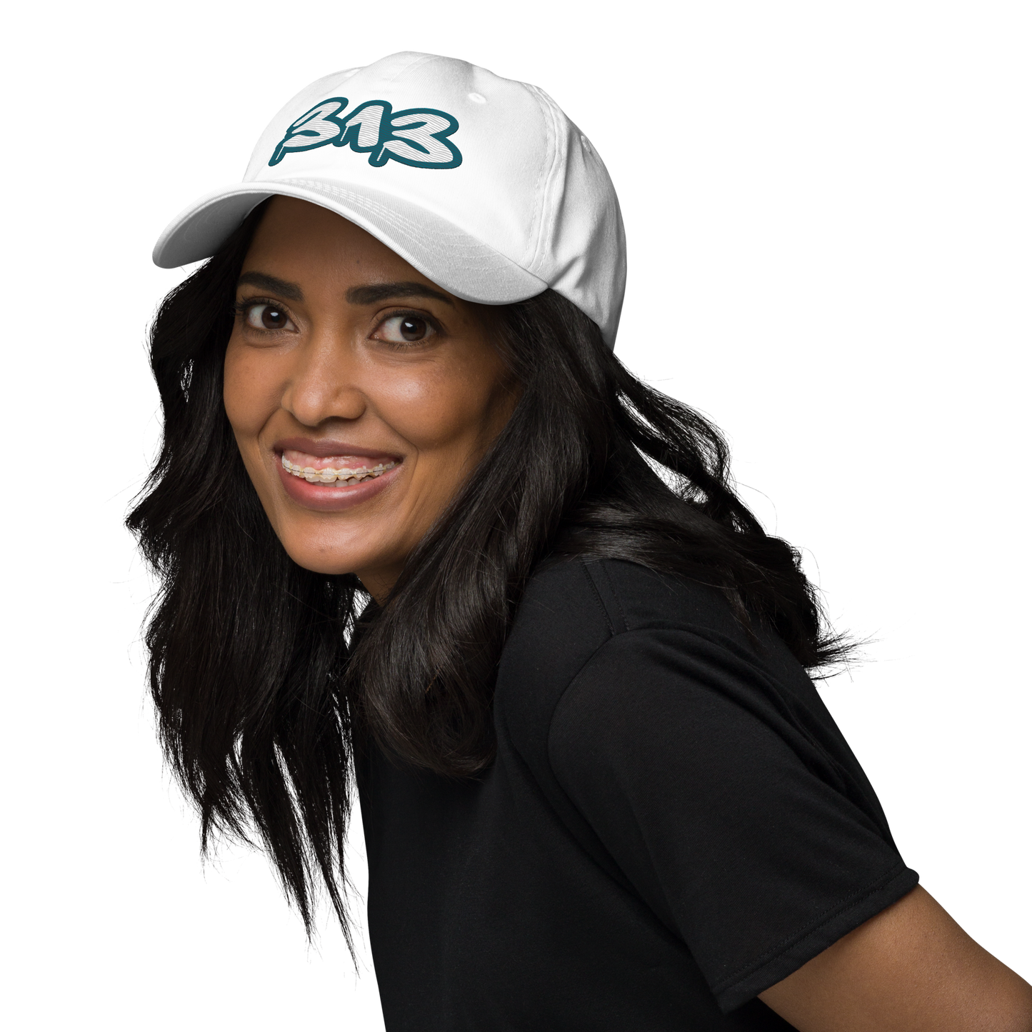 Detroit '313' Dad Hat (Auburn Hills Teal Tag Font)