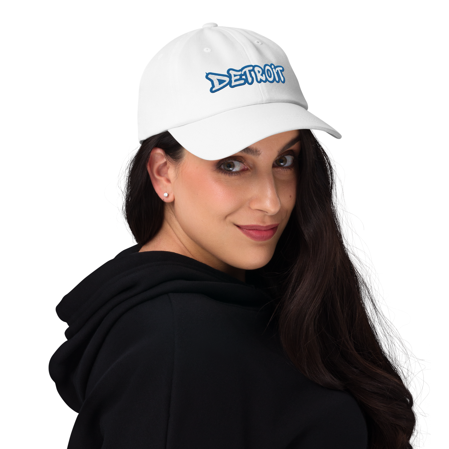 'Detroit' Dad Hat (Azure Tag Font)