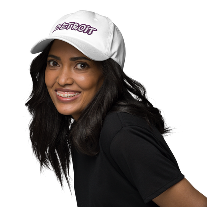 'Detroit' Dad Hat (Plum Tag Font)