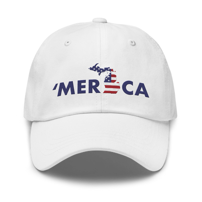 Michigan 'Merica' Dad Hat (Patriotic Edition)