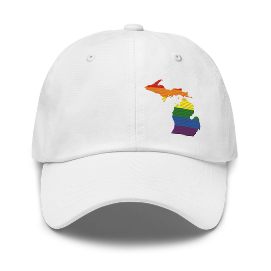 Michigan Dad Hat (Rainbow Pride Edition)