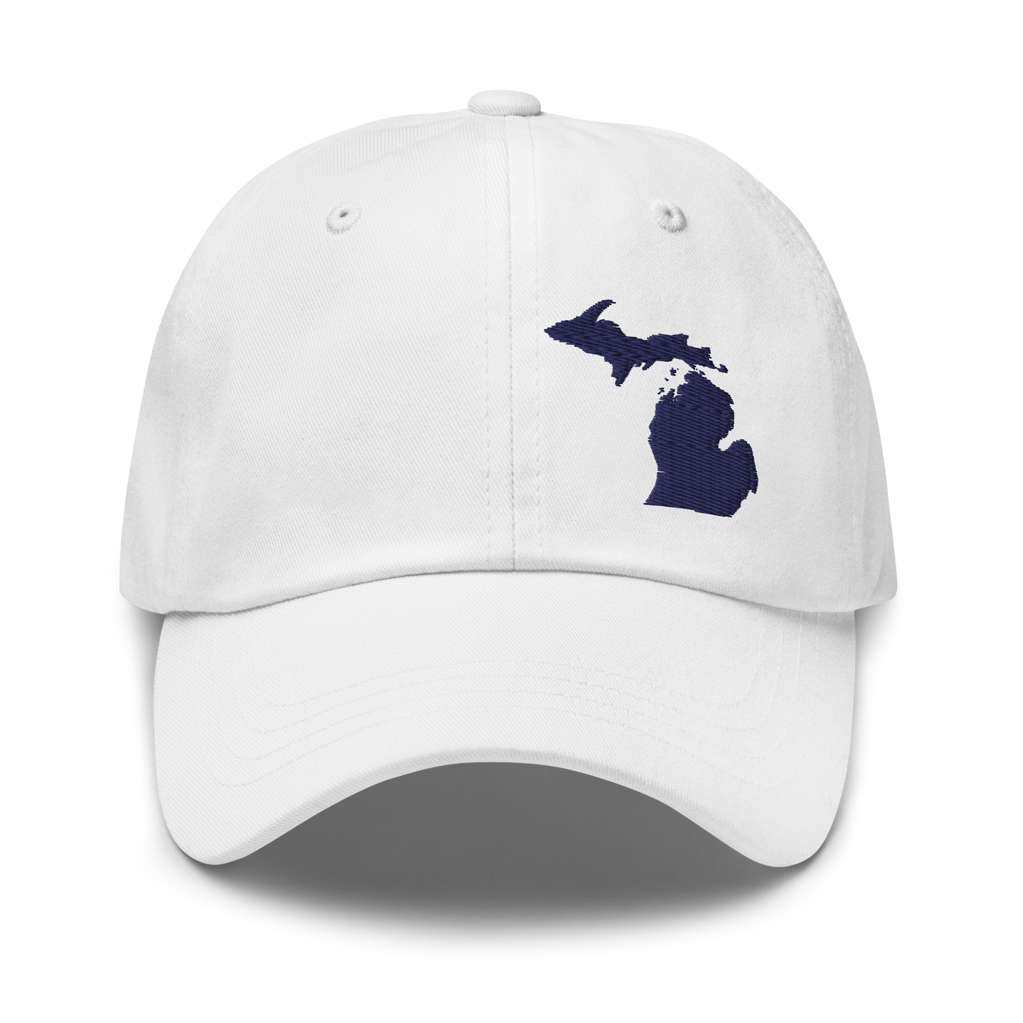 Michigan Dad Hat (Navy MI Outline)