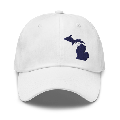 Michigan Dad Hat (Navy MI Outline)