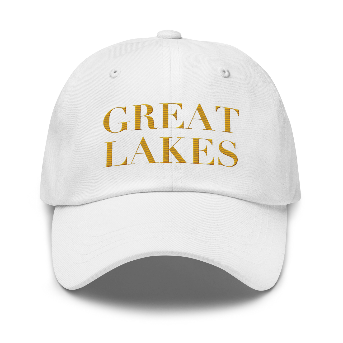 'Great Lakes' Dad Hat (Didone Font) | Gold