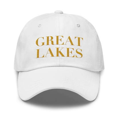 'Great Lakes' Dad Hat (Didone Font) | Gold