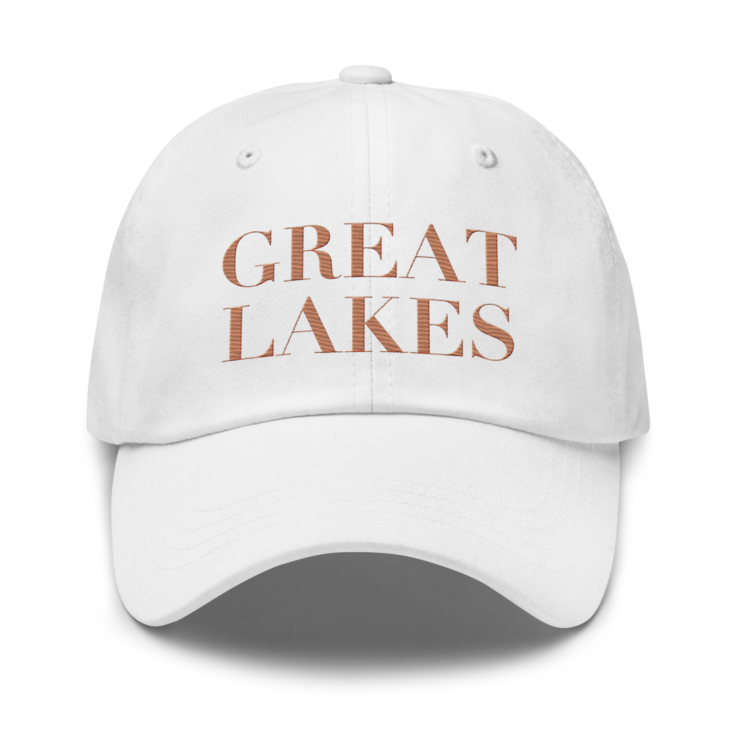 'Great Lakes' Dad Hat (Didone Font) | Copper