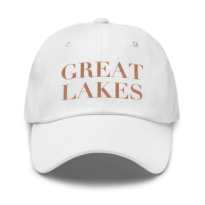 'Great Lakes' Dad Hat (Didone Font) | Copper