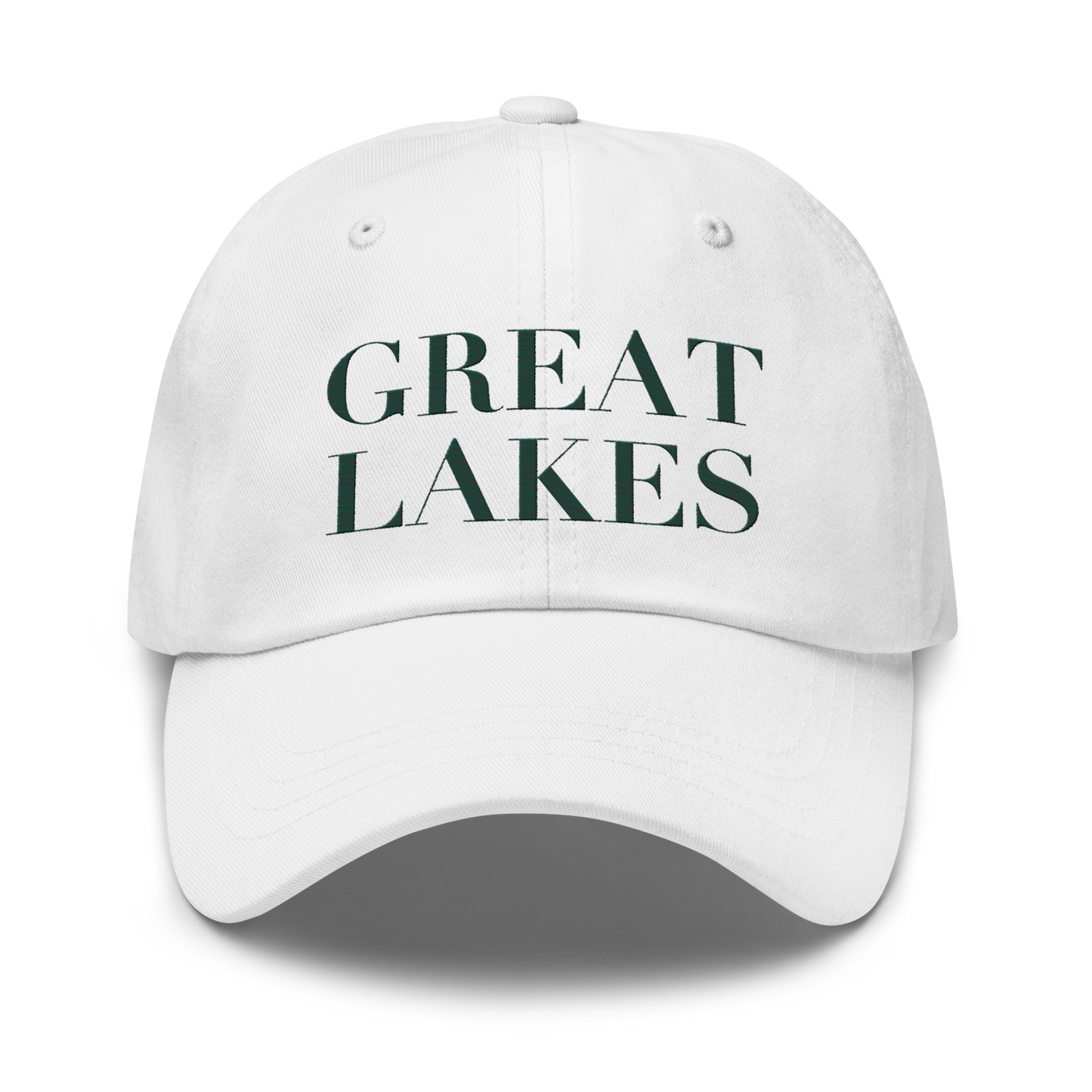 'Great Lakes' Dad Hat (Didone Font) | Laconic Green