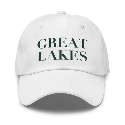 'Great Lakes' Dad Hat (Didone Font) | Laconic Green