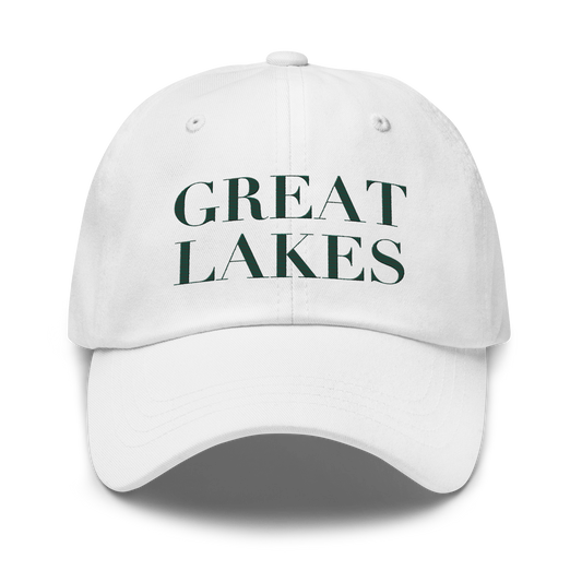 'Great Lakes' Dad Hat (Didone Font) | Laconic Green