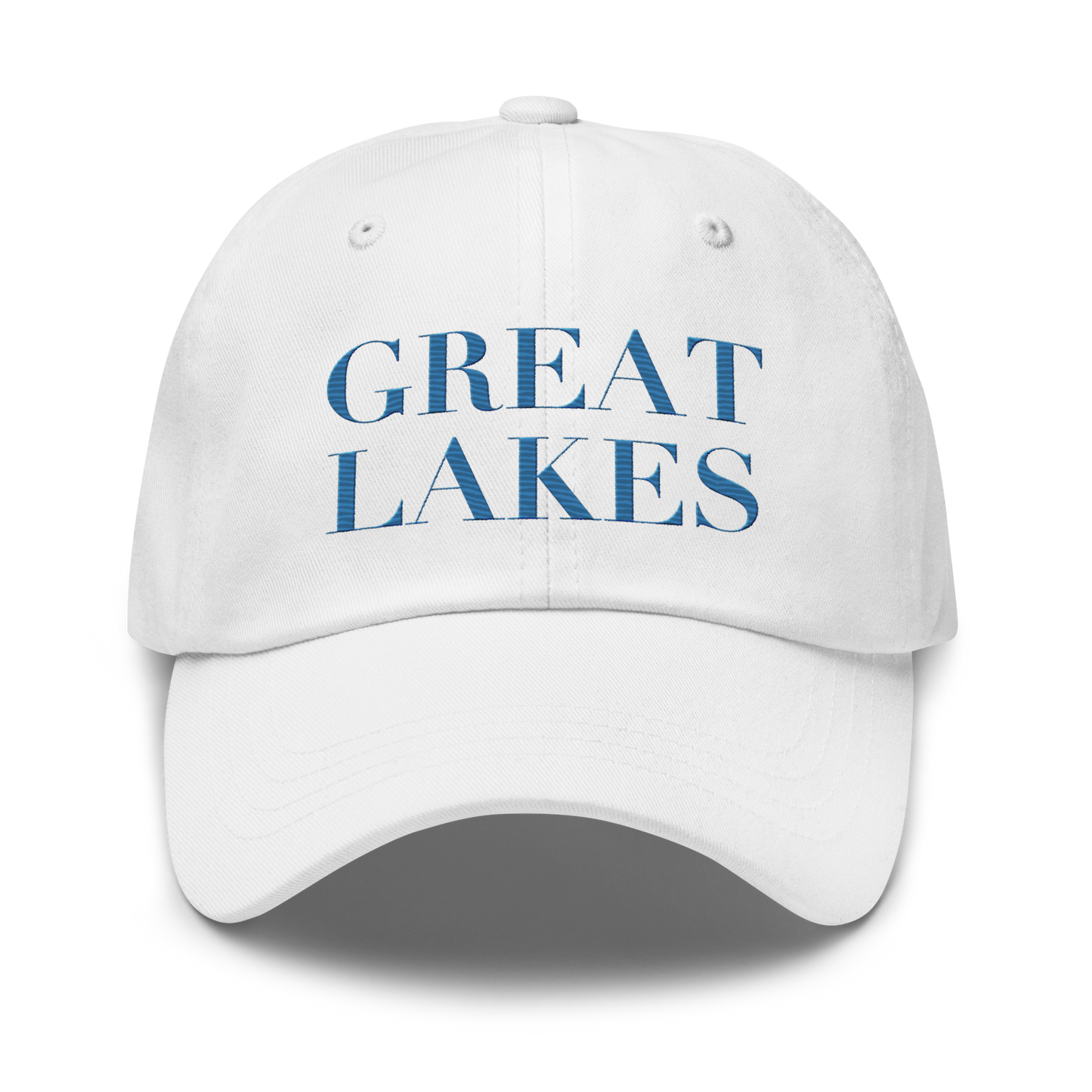 'Great Lakes' Dad Hat (Didone Font) | Superior Blue