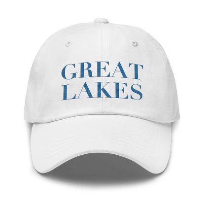 'Great Lakes' Dad Hat (Didone Font) | Superior Blue