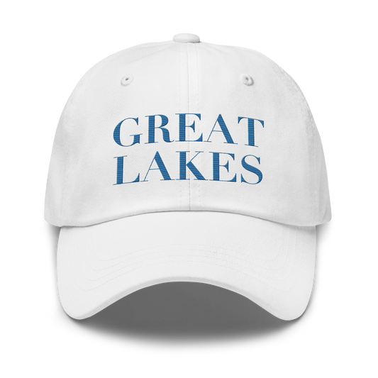 'Great Lakes' Dad Hat (Didone Font) | Superior Blue