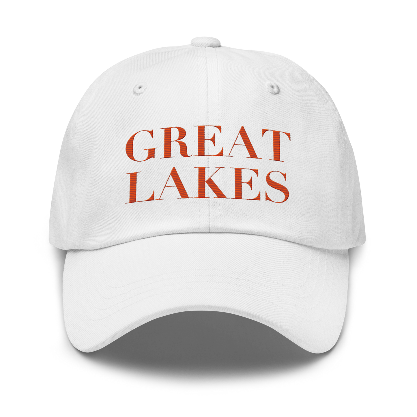 'Great Lakes' Dad Hat (Didone Font) | Maple Leaf Orange