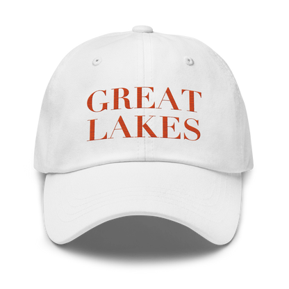 'Great Lakes' Dad Hat (Didone Font) | Maple Leaf Orange