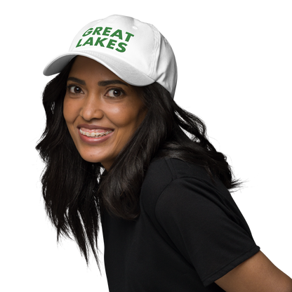 'Great Lakes' Dad Hat (Geometric Sans Font) | Shamrock Green