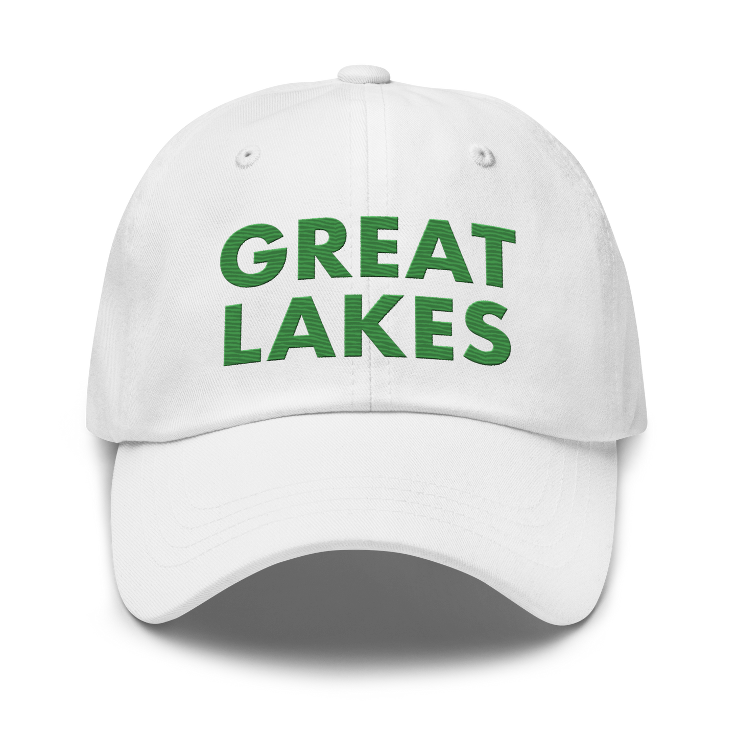 'Great Lakes' Dad Hat (Geometric Sans Font) | Shamrock Green