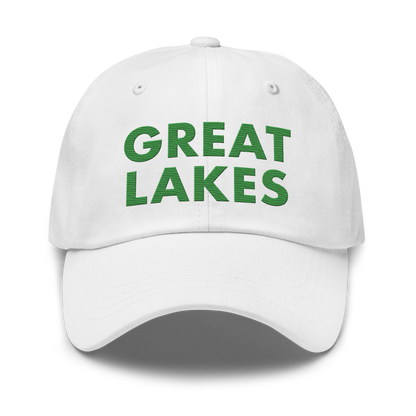 'Great Lakes' Dad Hat (Geometric Sans Font) | Shamrock Green