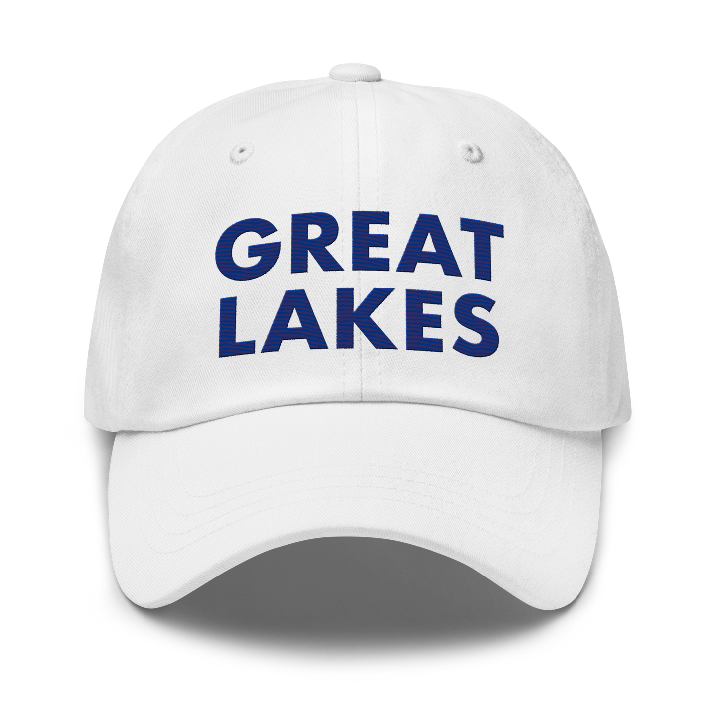 'Great Lakes' Dad Hat (Geometric Sans Font) | Bourbon Blue