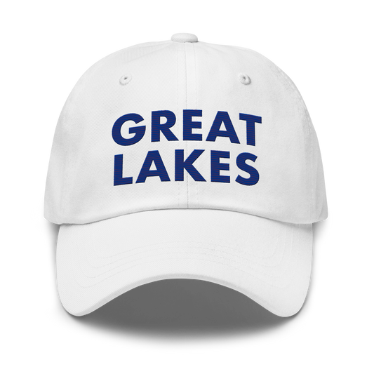 'Great Lakes' Dad Hat (Geometric Sans Font) | Bourbon Blue