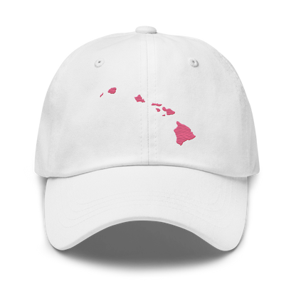 Hawaii Dad Hat (Hibiscus Pink)