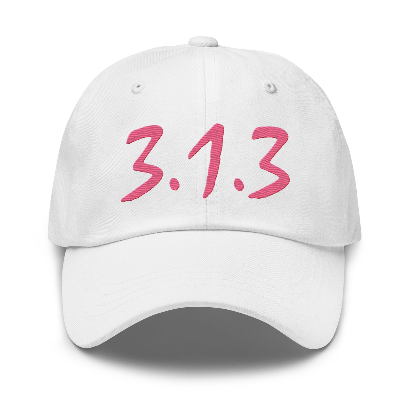 Detroit '313' Dad Hat (Compton Font) | Rhodochrosite Pink