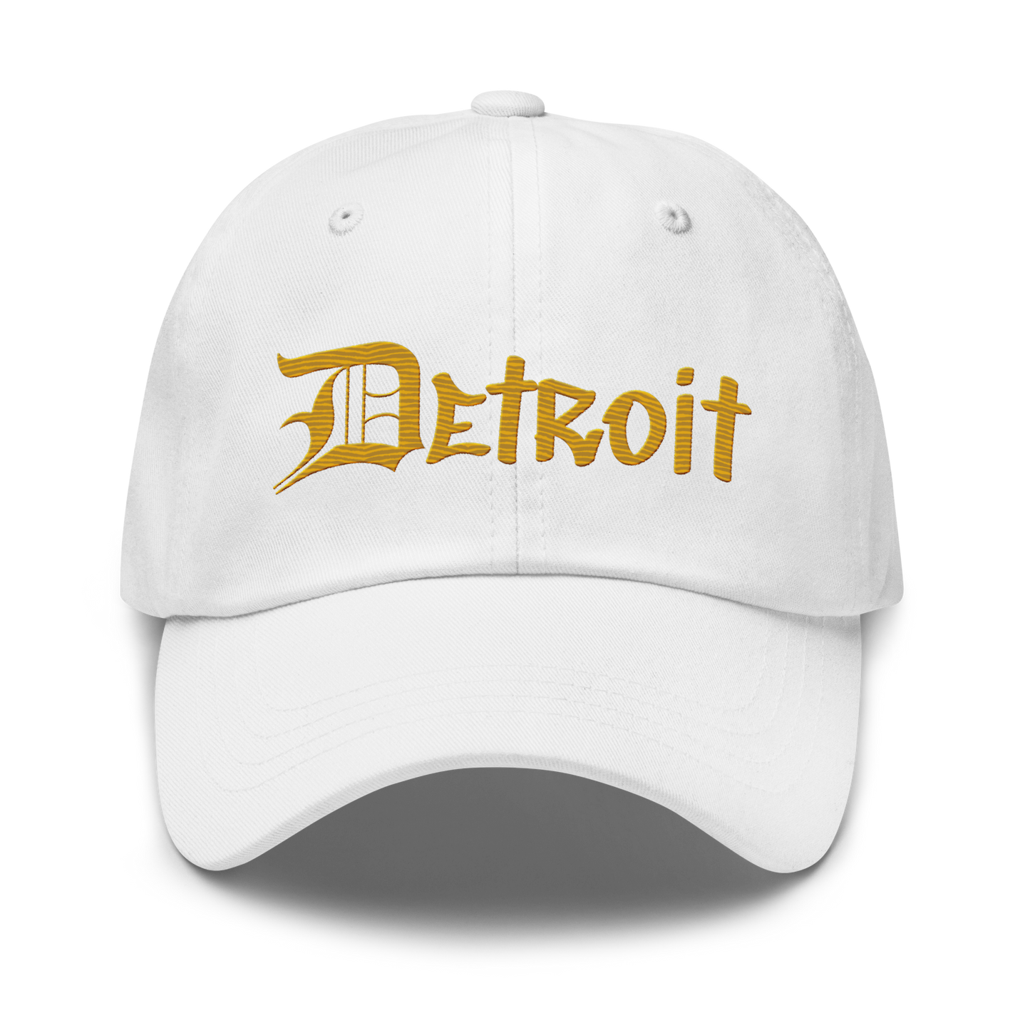 'Detroit' Dad Hat (OED Tag Font) | Gold