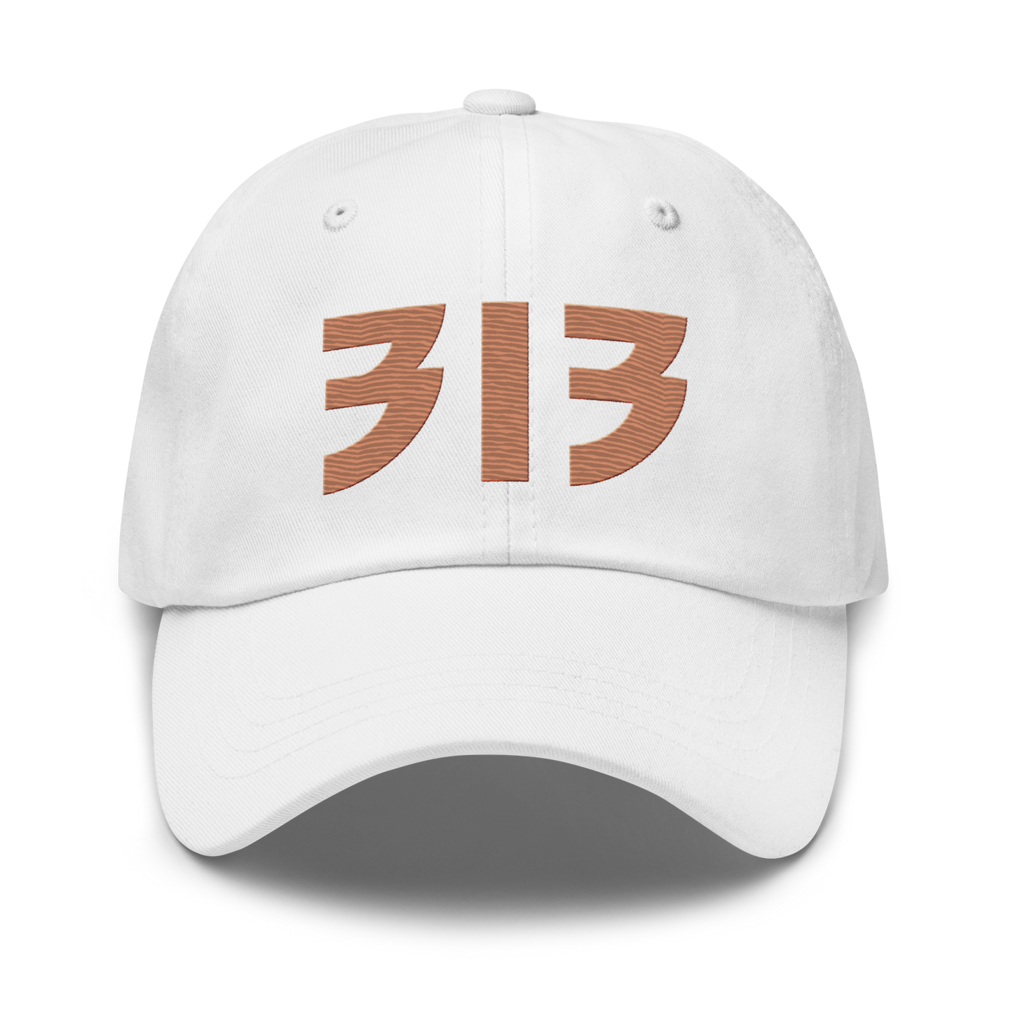 Detroit '313' Dad Hat (Glam Rock Font) | Copper