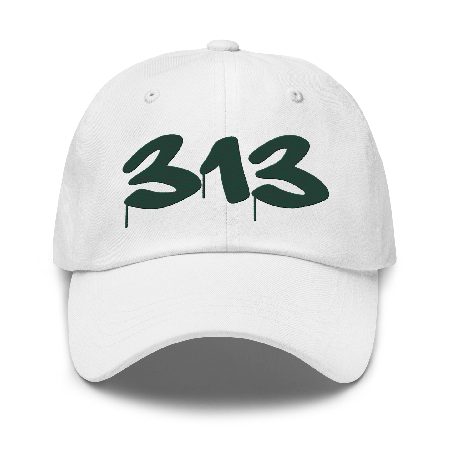 Detroit '313' Dad Hat (Tag Font) | Laconic Green